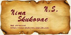 Nina Skukovac vizit kartica